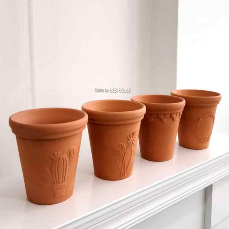 테라코타화분 토분화분 꽃심기 토분 조각 D19x18