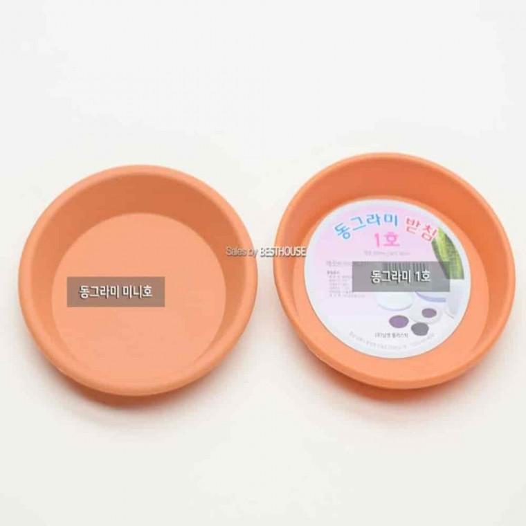 원형받침 둥근화분받침대 원형플라스틱화분받침대 화분받침 미니1호