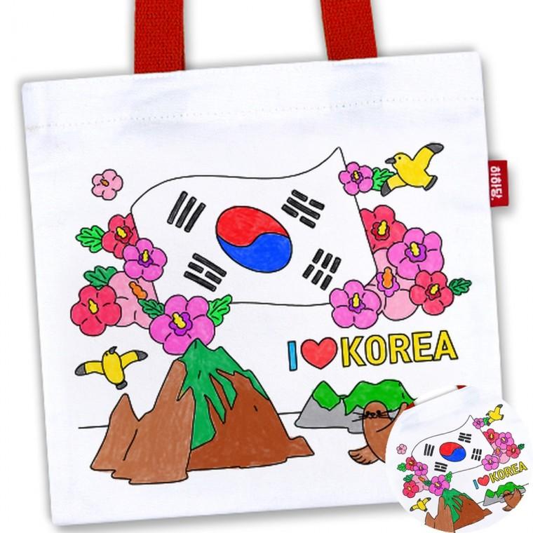 호국보훈 미니 백 에코가방만들기 공예키트 가방그리기