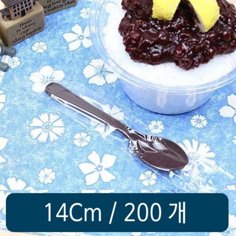 빙수 스푼 갈색 개별 포장 200개