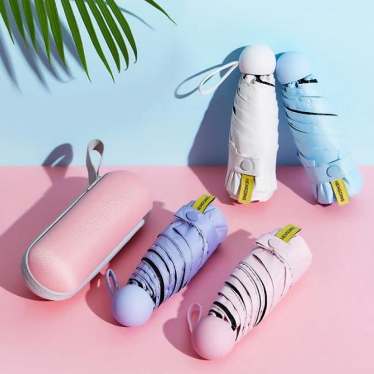 마카롱 캡슐 5단 경량 양우산 자외선 차단