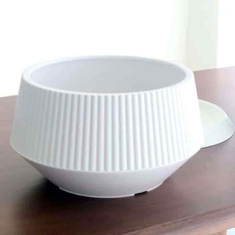거실화분 프라스틱화분 원예재료 플라스틱화분 세로줄 분재 대 22x17