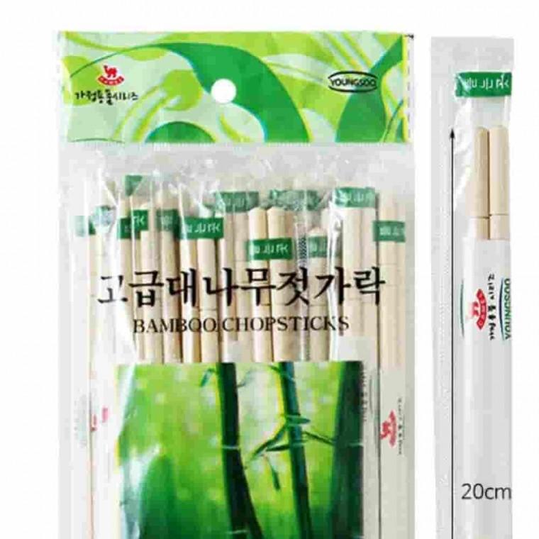 개별포장 대나무 젓가락 30P 휴대용젓가락 업소용젓가락 중국집젓가락 둥근젓가락