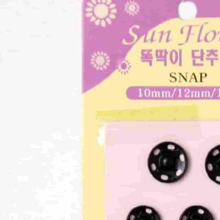 똑딱이단추 흑색코팅 대 똑딱이단추수선 가방단추 가디건단추 금속단추