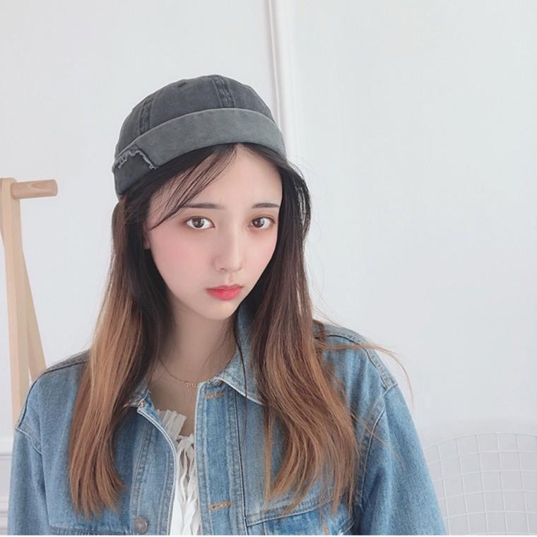 티오 빈티지 와치캡(그레이) 챙없는모자 레옹모자 여성모자 남성모자