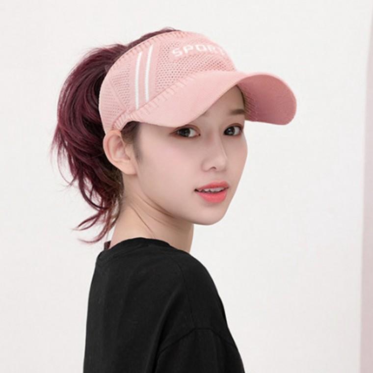 밴드형 스포츠 썬캡(핑크) 여성썬캡 여성선캡 여성썬바이저 여성선바이저