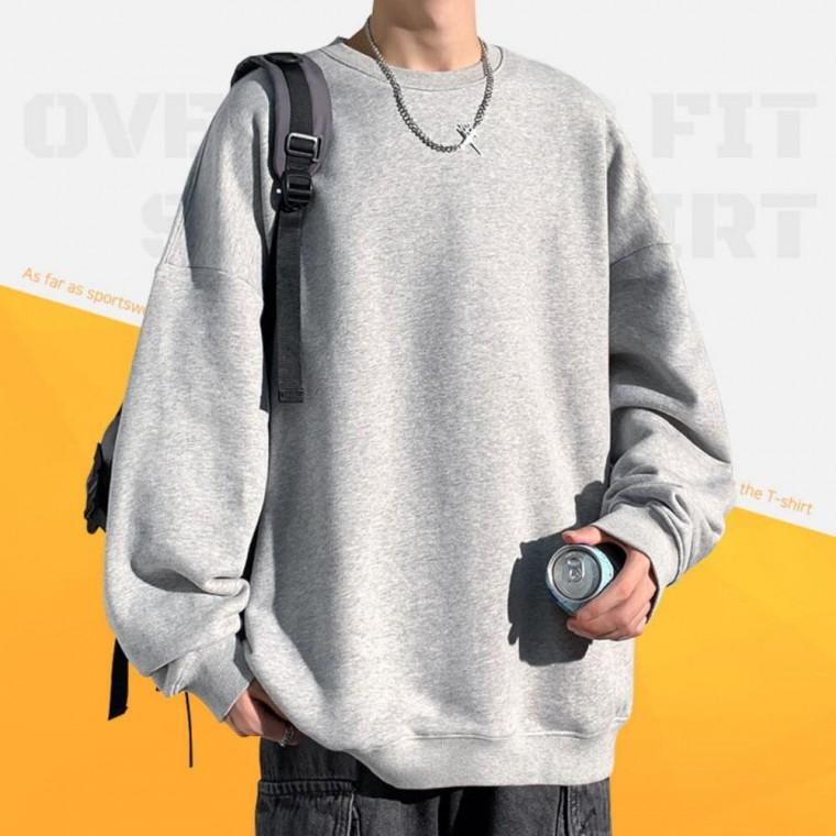 기본핏 무지 맨투맨 남성 데일리 긴팔 라운드티 기본핏맨투맨 남성라운드티