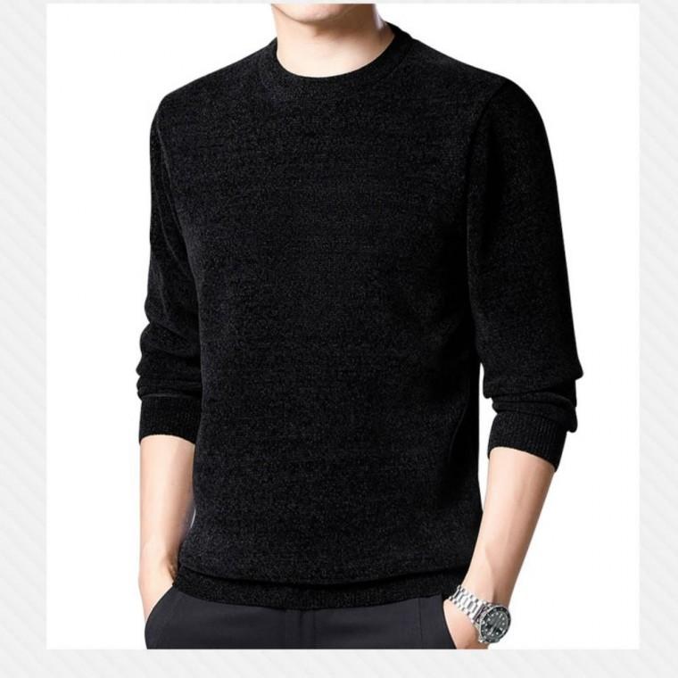 겨울 니트 스웨터 남성 기모 긴팔 라운드넥 맨투맨 남자기모니트 남성라운드니트