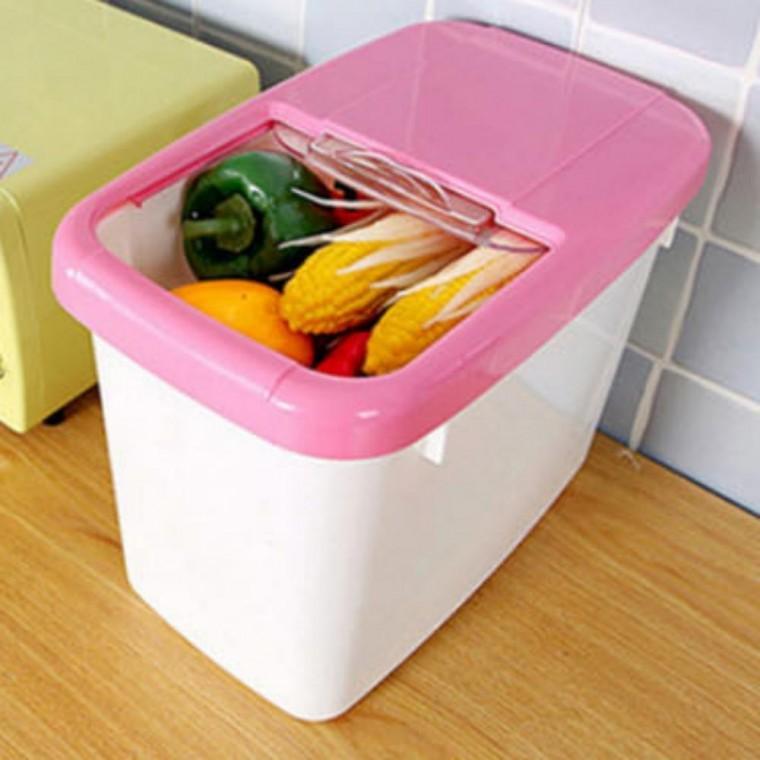 쌀통 10KG 사료보관통 주방수납정리함