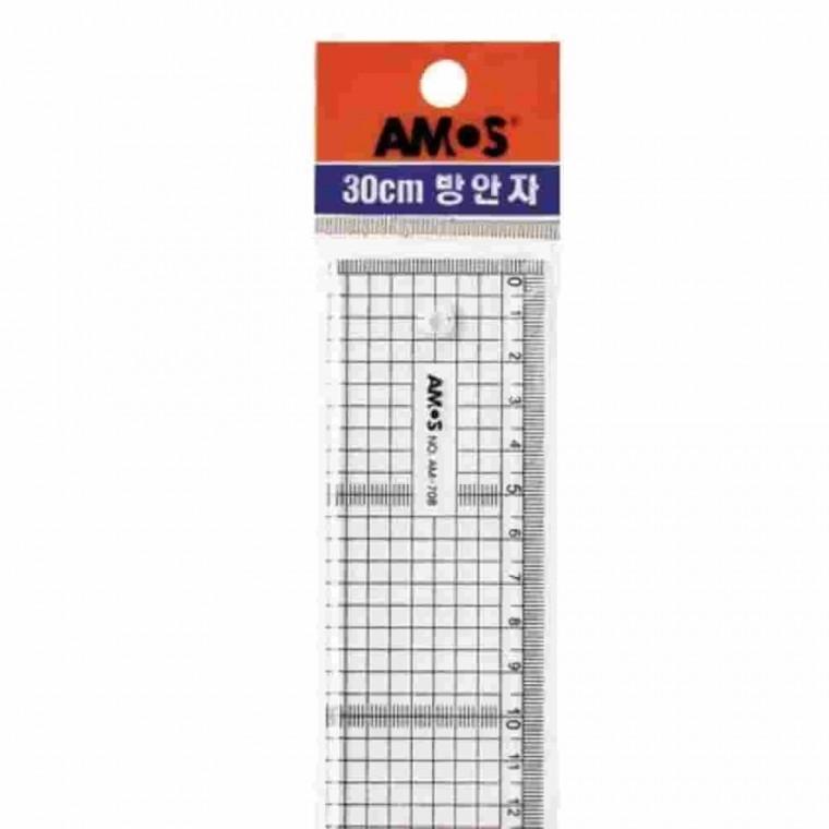방안직자 30cm 고급 4mm 건축제도용품 커팅자 제도도구 제도용자