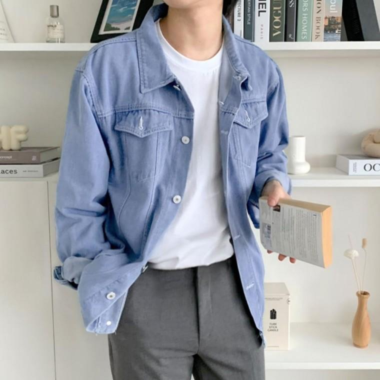 오버핏청자켓 남성검정자켓 남자겉옷