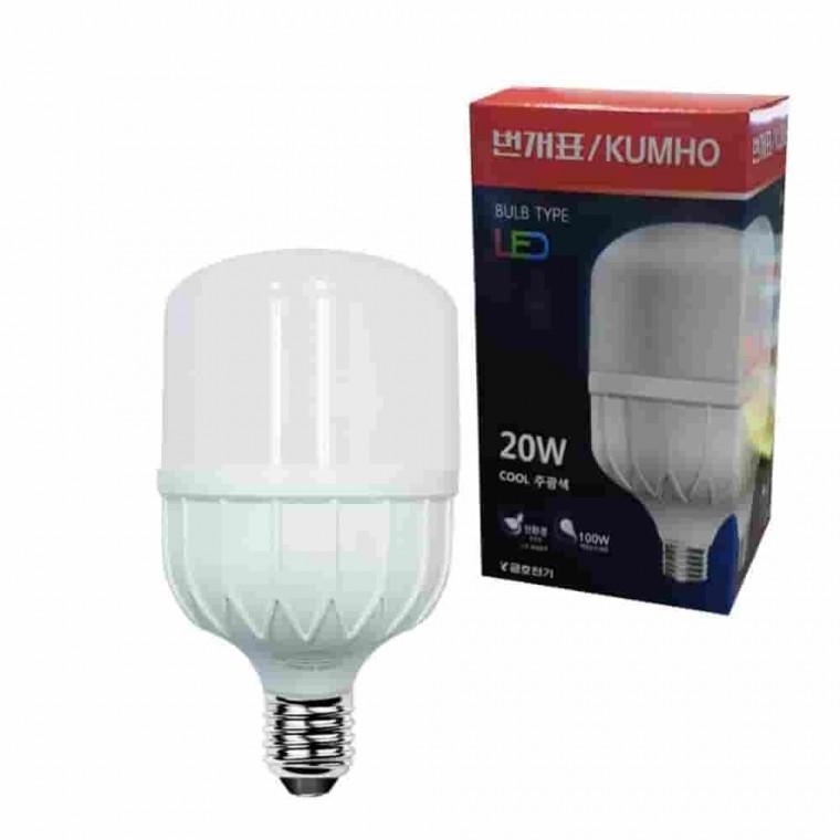 20W 고와트 LED 파워램프 공장전구 작업전구 공장등LED 20와트전구 공장용LED등