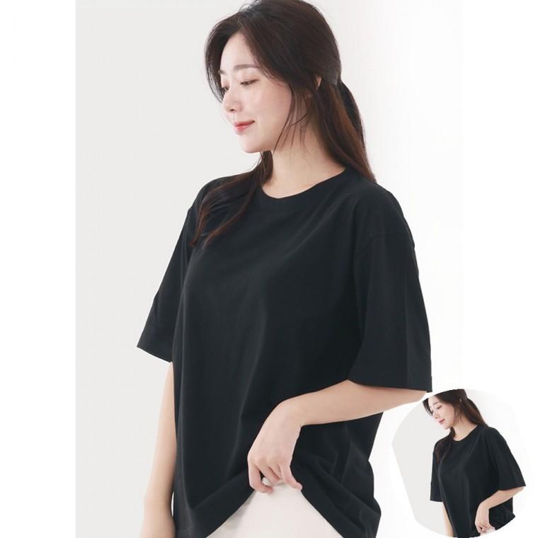 라운드 티셔츠 17수 여름반팔티 빅사이즈반팔티 가오리티셔츠
