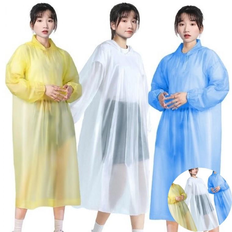 판초우의 4개 판초우비 캠핑우비 모자우비