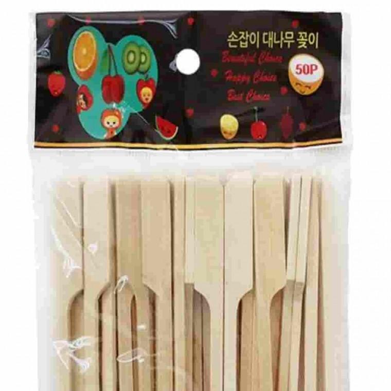 손잡이꽂이 대 50p 마시멜로꼬치 산적꼬지 오뎅꼬치 대나무꽂이