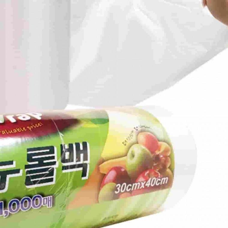 뉴롤백 1000매 30x40대형 일회용봉투 튼튼한비닐봉투 과일보관비닐 위생비닐 남은음식보관