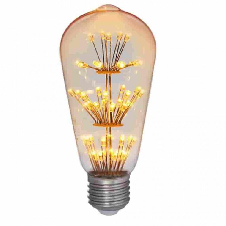 LED ST64 눈꽃 에디슨전구 LED볼전구 인테리어무드등 LED전구 식탁등전구 캠핑전구