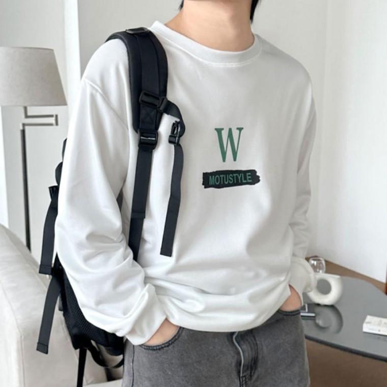 긴팔라운드티셔츠 롱슬리브 남친룩