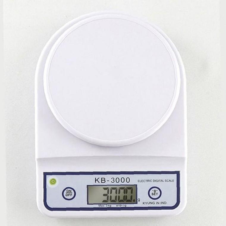 경인 슬림한 주방 저울 계량기 베이킹 디지털 3Kg
