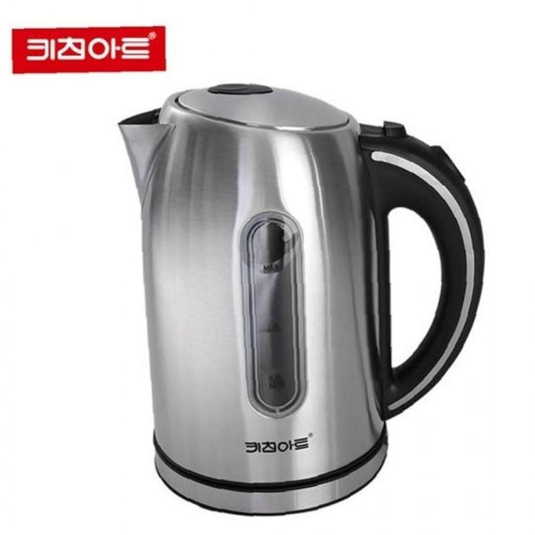 키친아트 깔끔한 무선 전기주전자 1.8L 라팔 스텐 커피포트