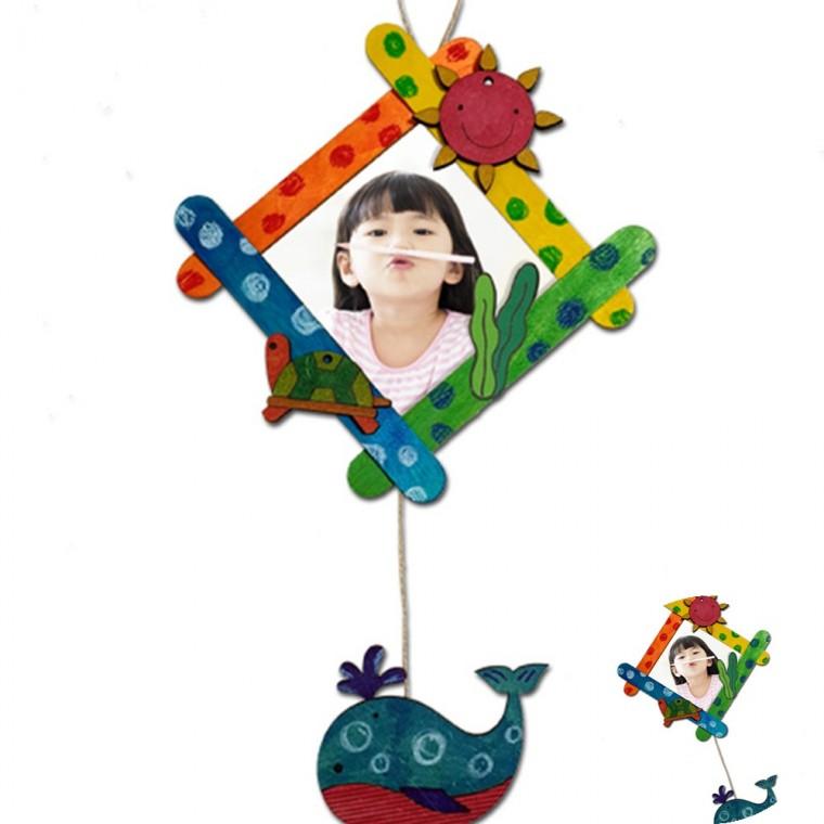 하드막대 액자 만들기 다문화교육자료 미술만들기재료 미술수업재료