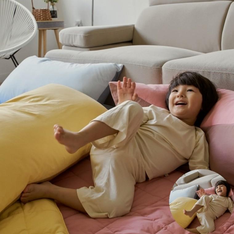 투톤 롱쿠션 커버 단품 직사각쿠션커버 면쿠션커버 사각쿠션커버