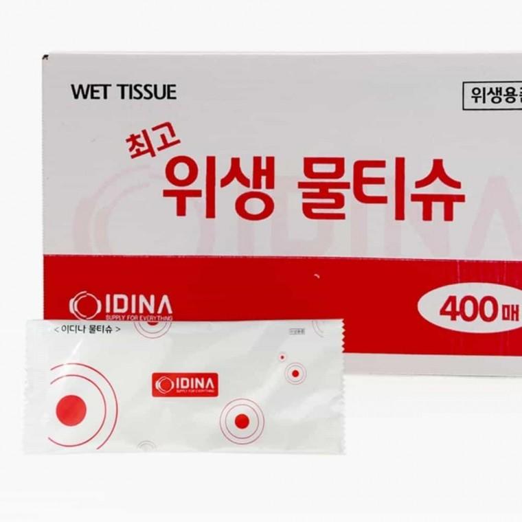 개별포장물티슈 400매 식당물티슈 1회용물티슈