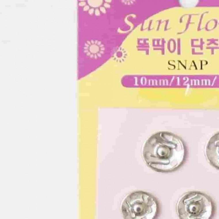 똑딱이단추 원색 대 스냅단추 실버단추 똑딱단추 은색단추