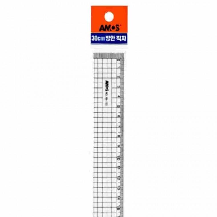 방안직자 30Cm 2mm 판촉물자 플라스틱자 문구자 길이자