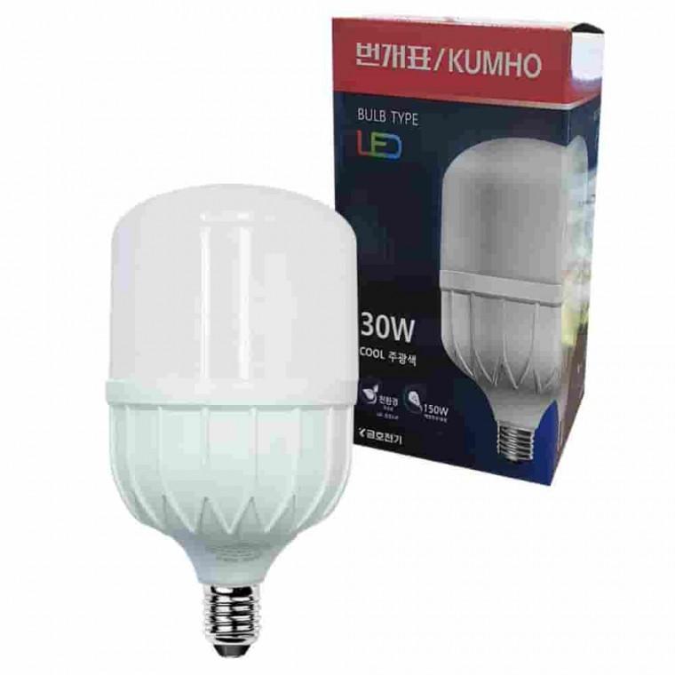 30W 고와트 LED 파워램프 작업등전구 산업용LED전구 볼전구 베란다전구 볼램프