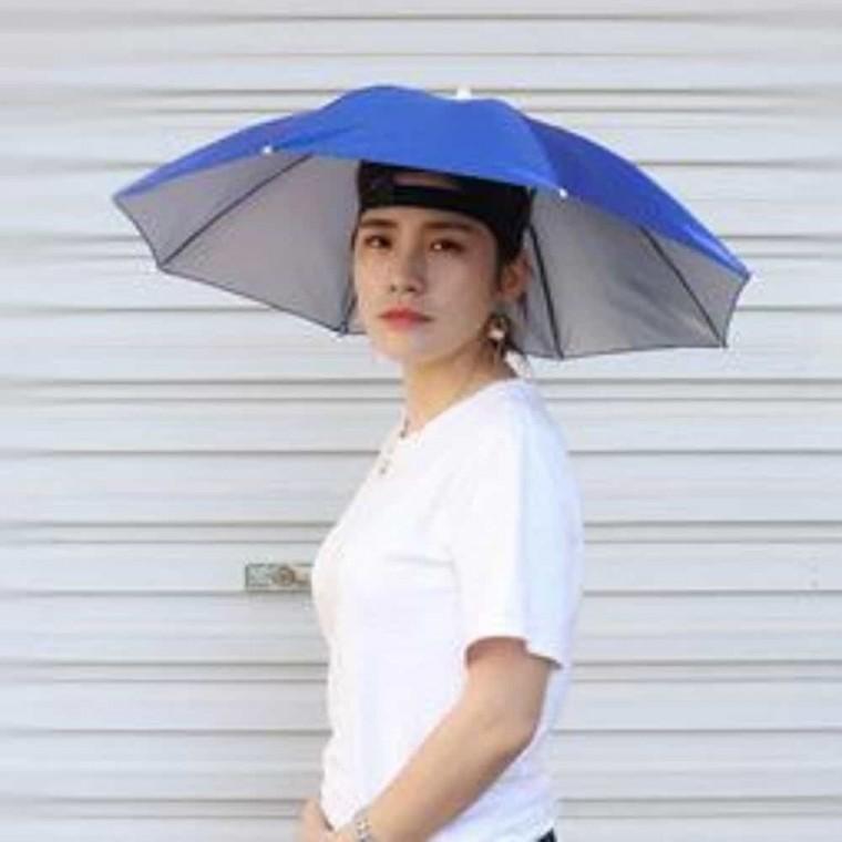 머리에쓰는 햇빛가리개 우양산 자외선차단모자 여름모자
