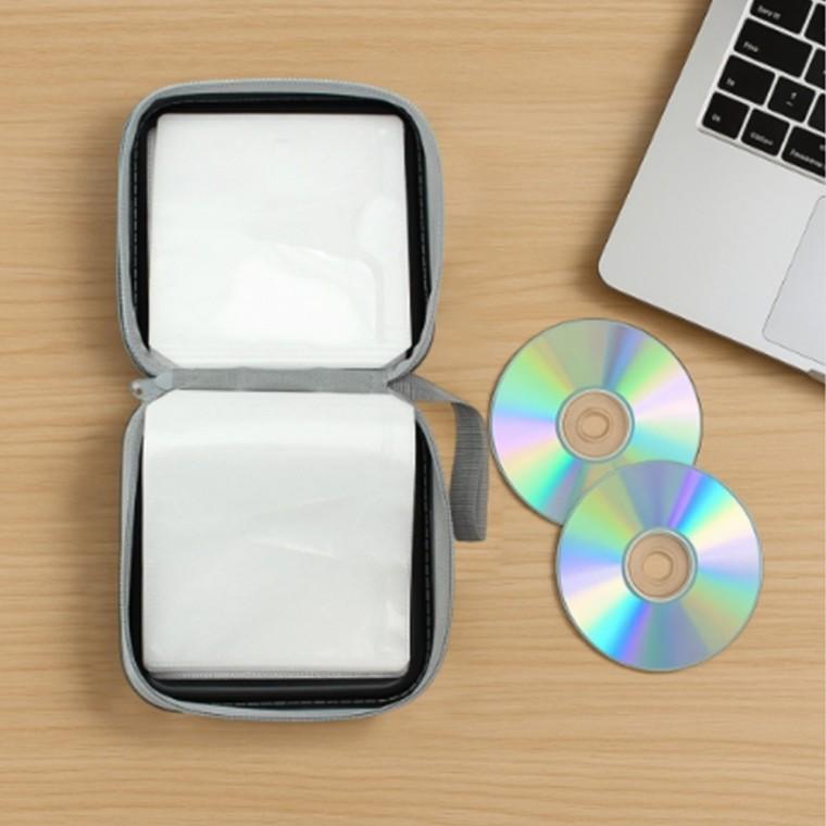 하드 CD케이스 48장 블랙 CD파우치 CD첩