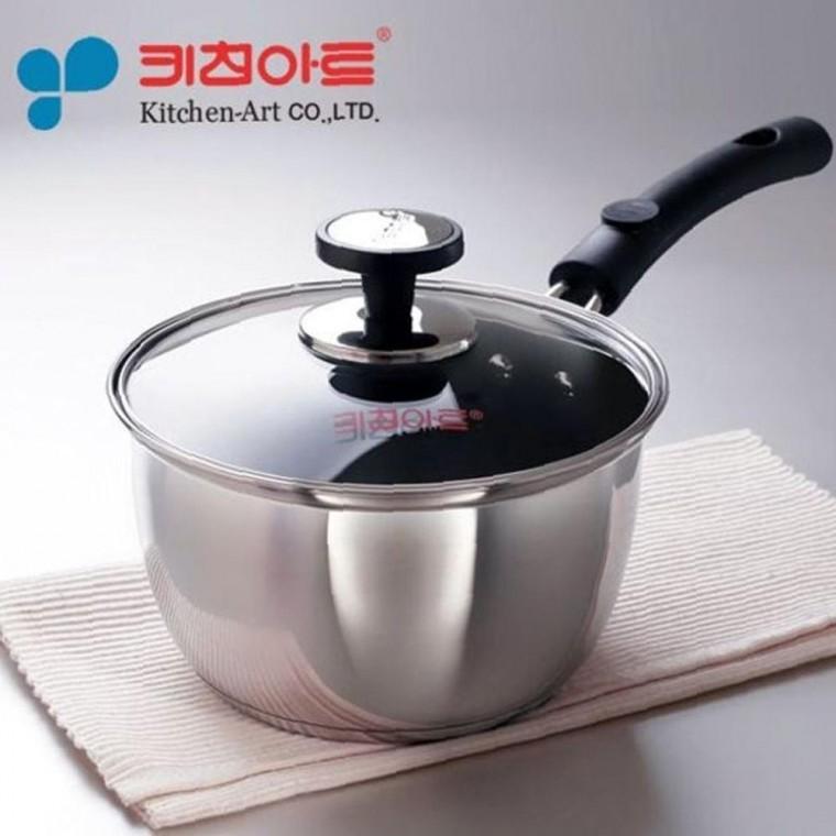 키친아트 기본형 냄비 편수 16cm 아티스트 전골 탕 찌개 라면