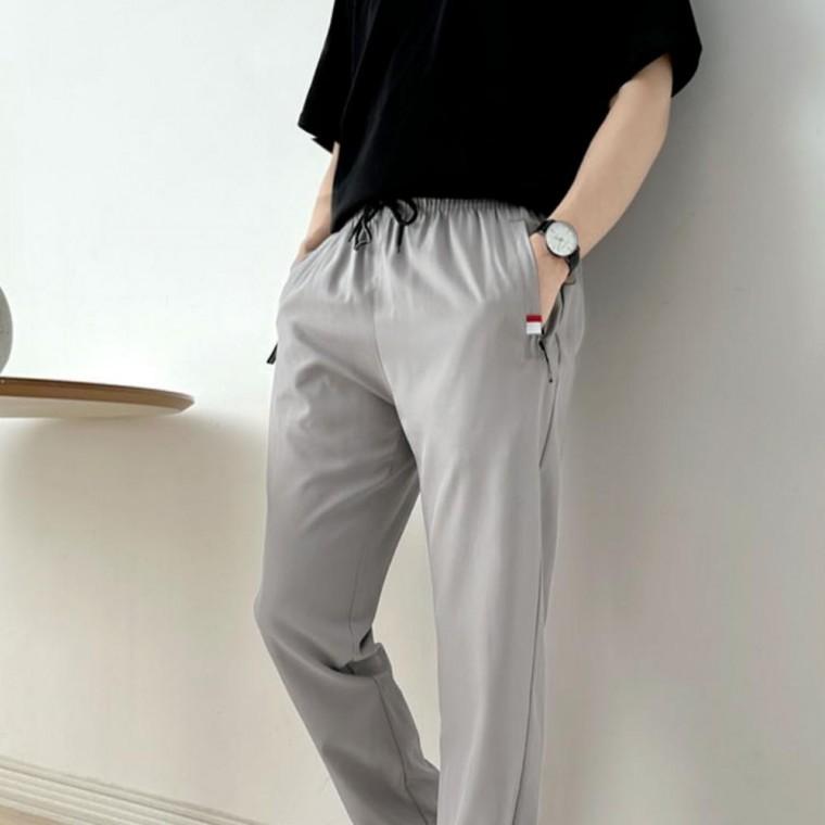 일자 슬림 팬츠 남자 데일리 쿨링 편한 밴딩 바지 클라이밍바지 여름바지