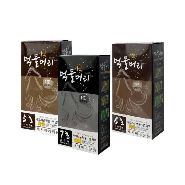 루미나D 먹물머리 1분 순한 새치 염색약 셀프