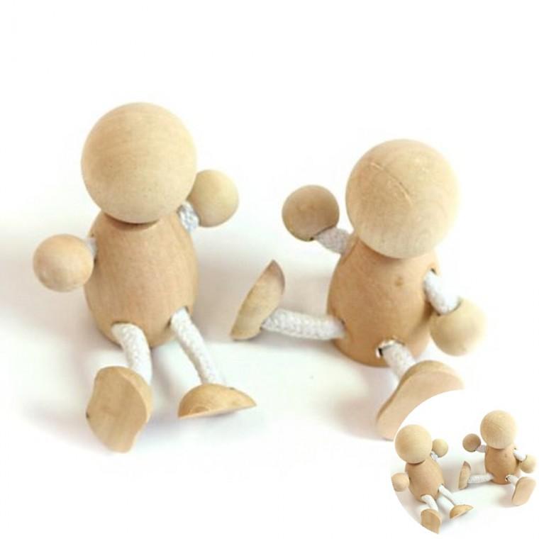 목각 끈인형 2개1세트 미술수업재료 미술만들기재료 방과후미술수업