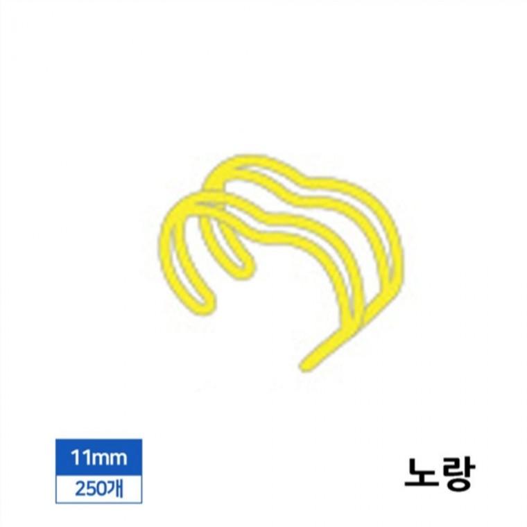 제본 3대1 와이어링 11mm 250개입 노랑 바인더링 코일링 제본스프링