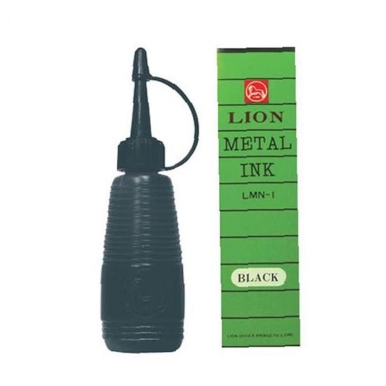 라이온 간편한 금속용잉크(28ml 흑색)