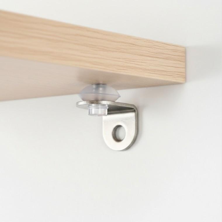 ㄱ자 유리 선반 다보 100개입 13x11mm 스퀘어 유리받침대 가구DIY