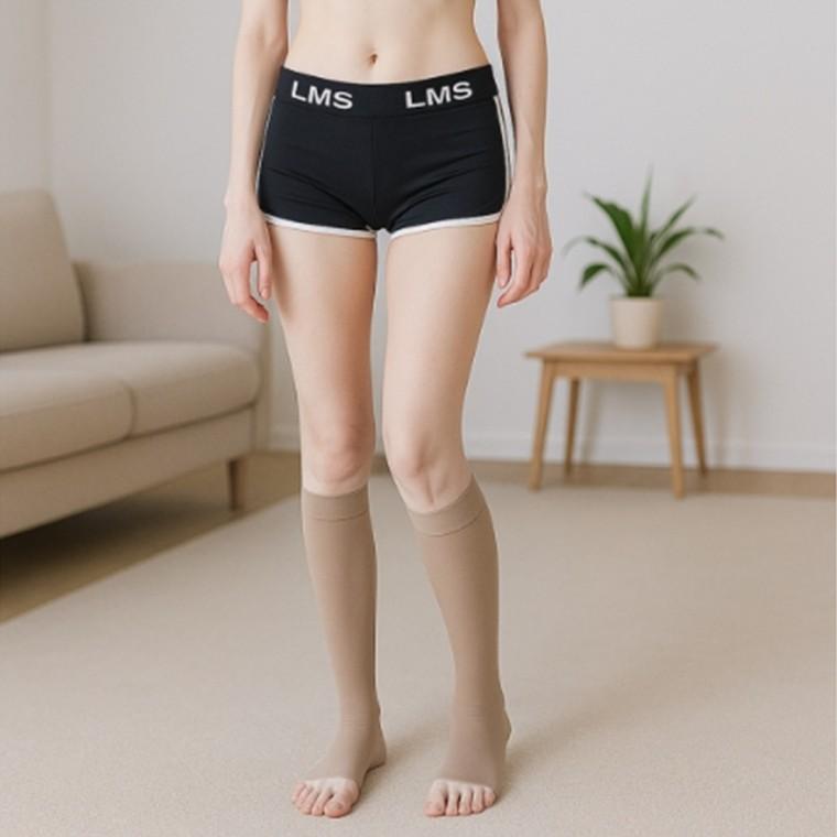 오픈토 종아리 압박밴드 M 블랙 하지정맥류방지 다리붓기빼기