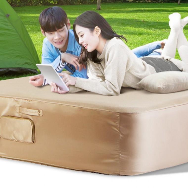 웨이브블럭에어매트 더블 캠핑 캠핑매트리스 에어베드