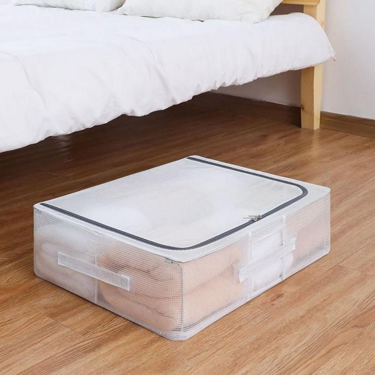 투명수납박스 30L 틈새수납함 폴딩박스