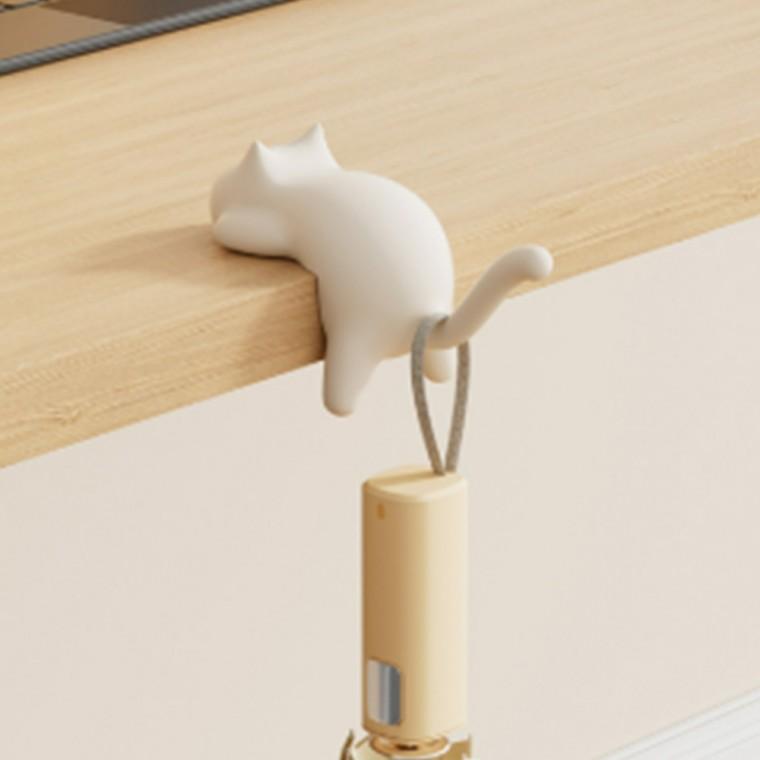 고양이 꼬리 가방걸이 행거 무타공가방걸이 벽장식소품