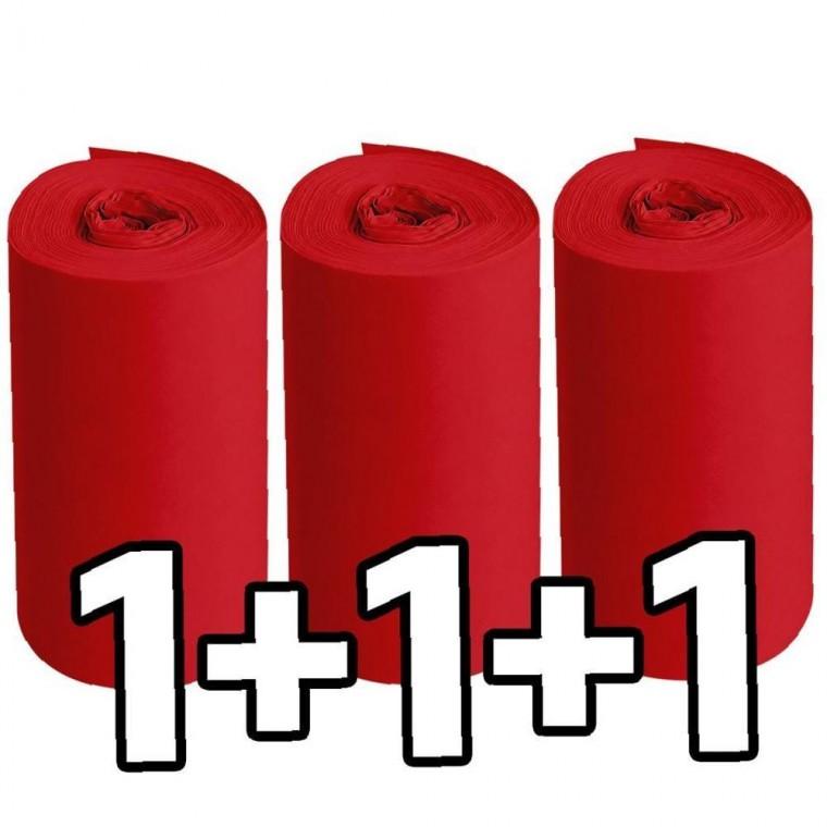 국산 슬림한 1+1+1 보온 매직테이프(빨강) 에어컨 PVC 배관용