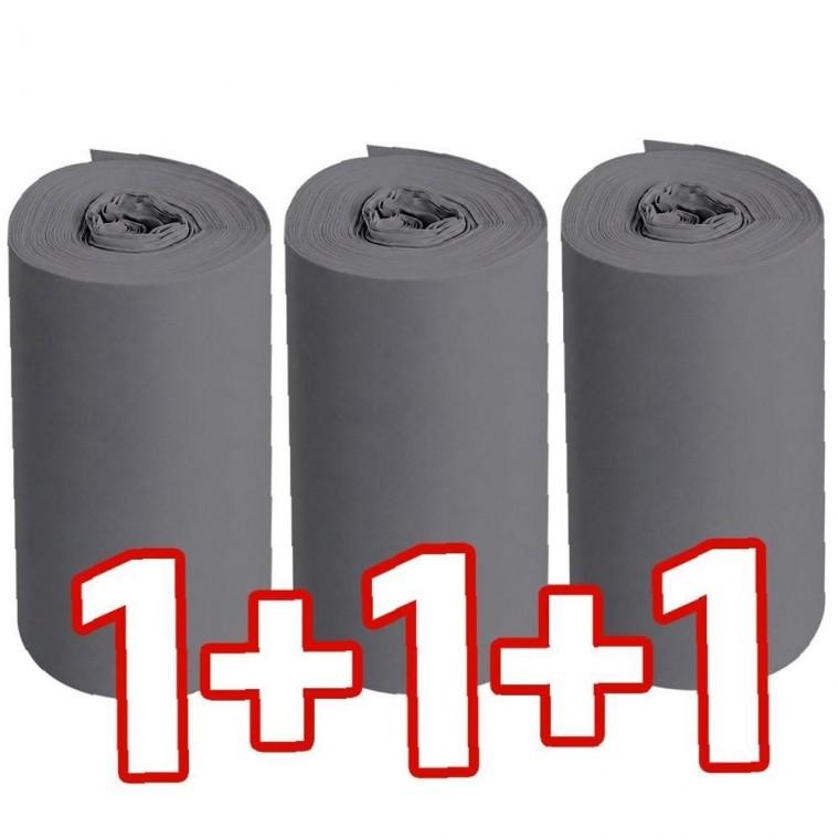국산 모던 1+1+1 보온 매직테이프(회색) 배관용 PVC 마감재