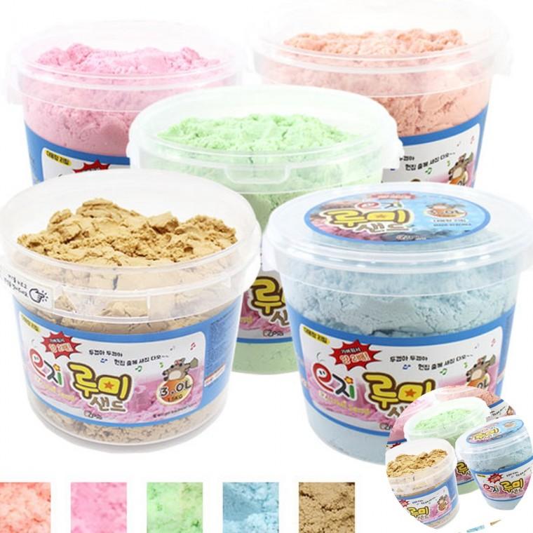 모래놀이 3L 1.5kg 리필 모래놀이세트 부드러운모래 촉감놀이재료