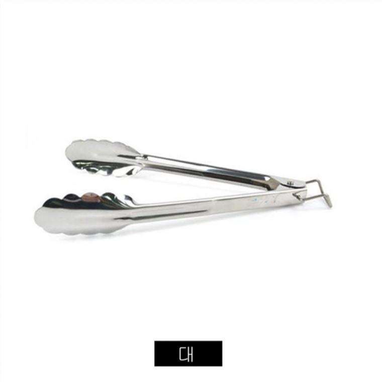 스텐 집게 대 40cm 잠금장치 요리집게 음식집게 빵집게