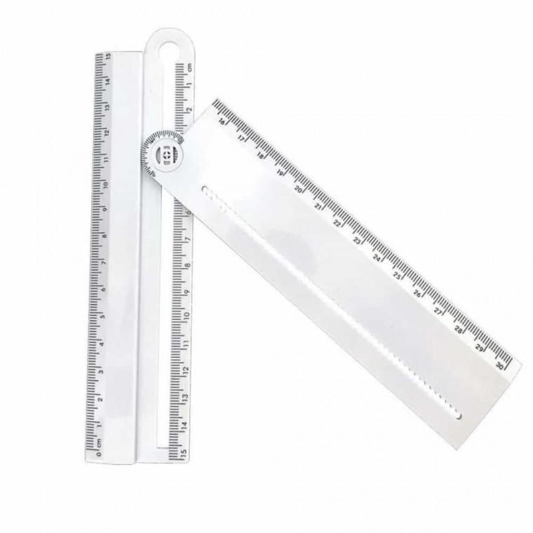 다기능 학생용자 30cm 각도기자 사무용품