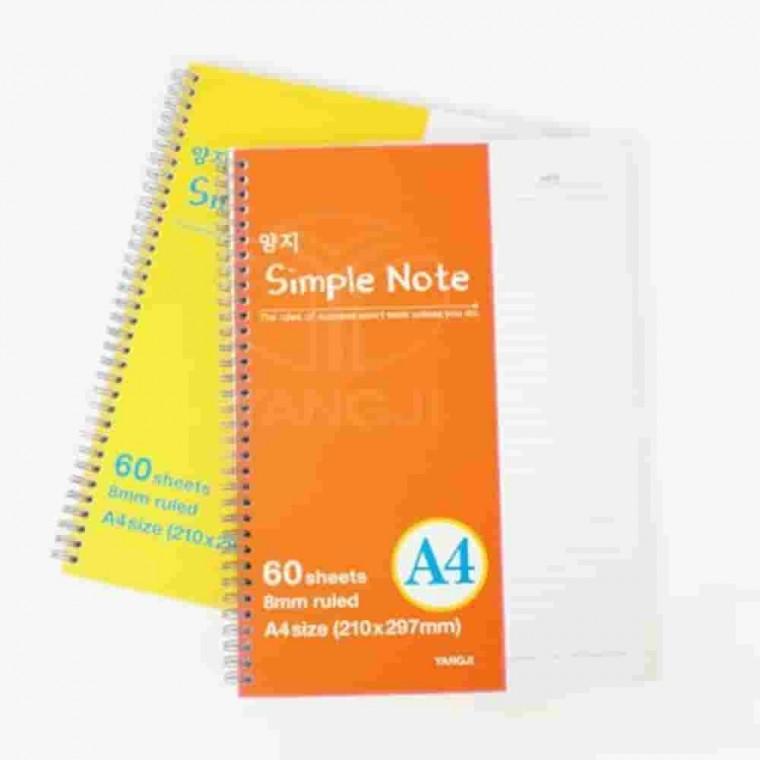 A4트윈링노트 K8절 A4스프링노트 A4노트 공책노트 공책