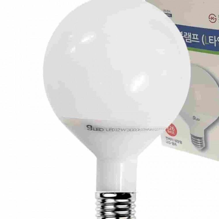 12W 주광색 L타입 LED전구 볼조명 볼전구 LED다마 주광색전구 LED볼전구